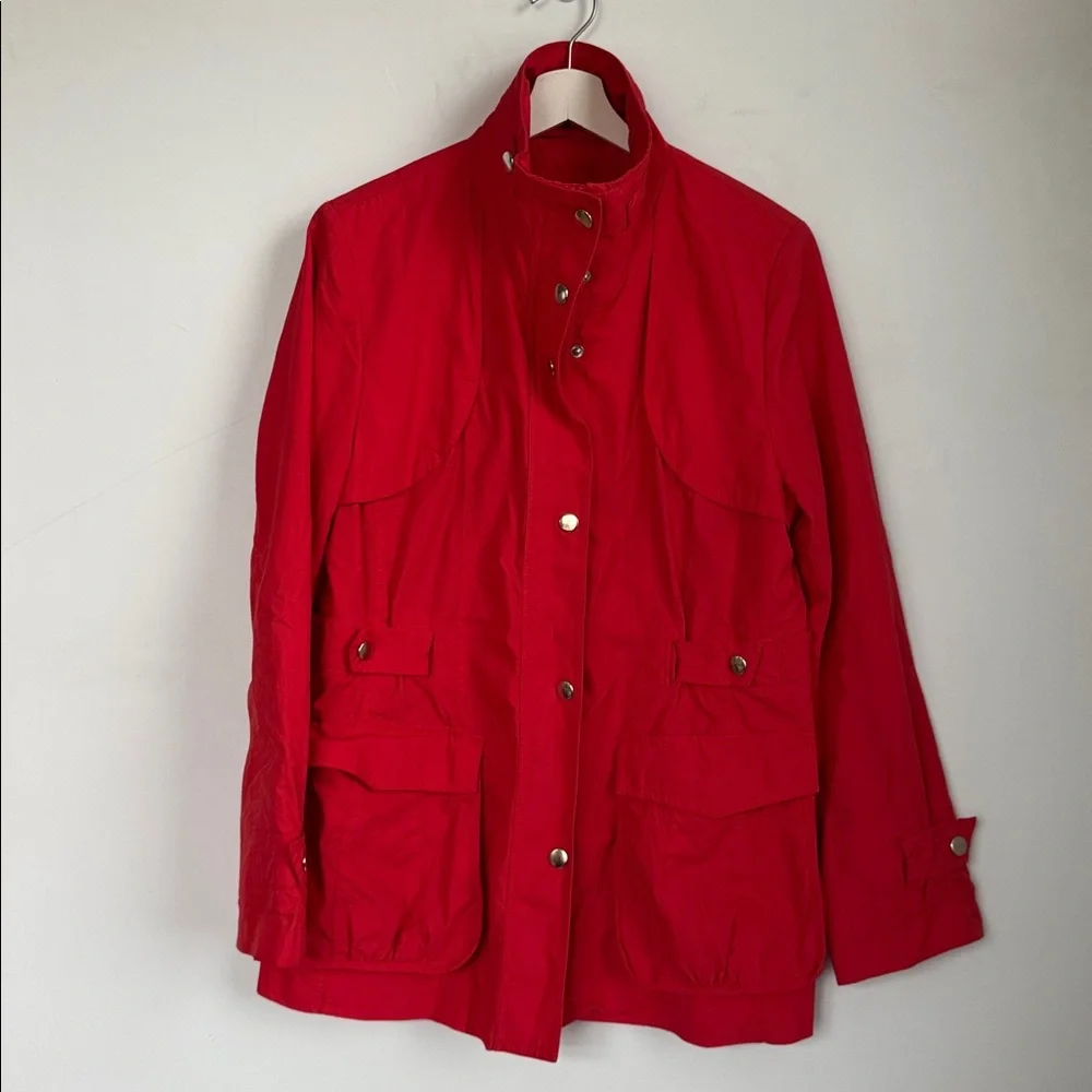 Pendleton Red Utility Anorak Spring Jacket Size Large